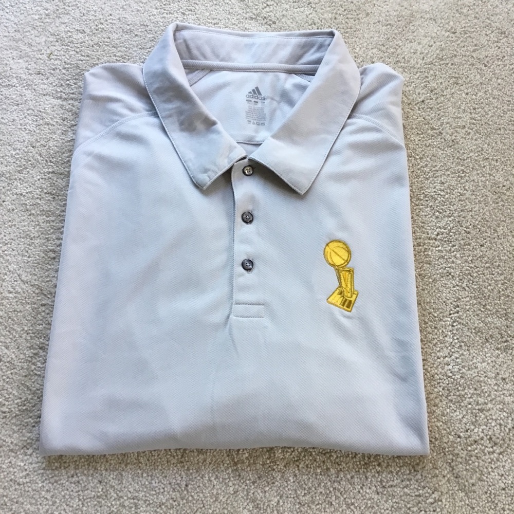 Adidas NBA Finals Gray Polo Shirt